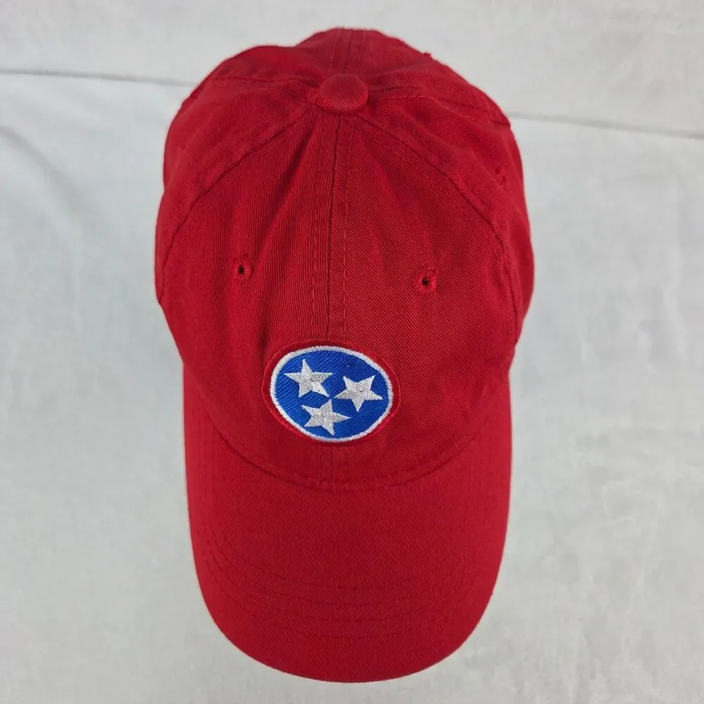 Tennessee Titans Tristar Logo Red Adjustable Baseball Cap Hat Strapback‎